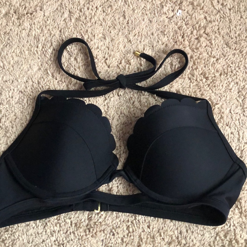 Abercrombie and Fitch push-up black bikini top